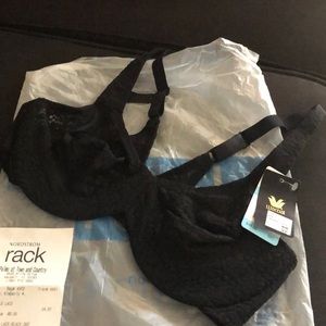 Wacoal Halo Lace Black underwire bra 36C
